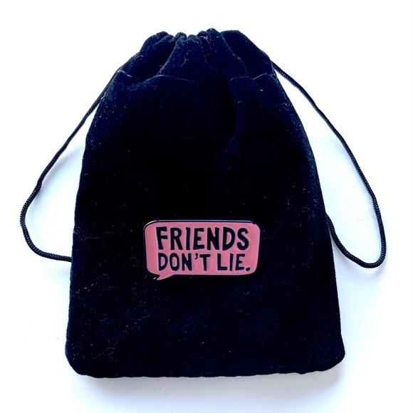 Other - 3/$10 💕 “Friends Don’t Lie” Enamel Pin for Adults & Children (mix & match) 🤩